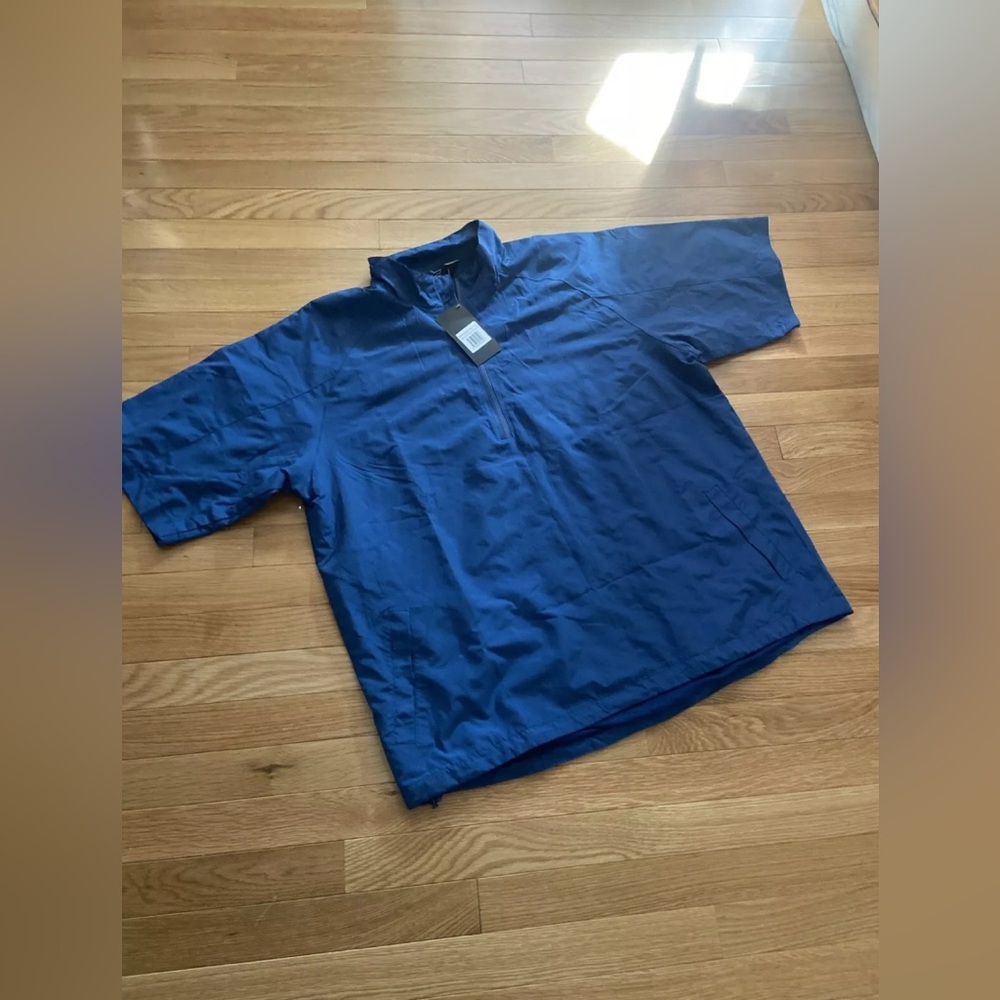 Golf Warehouse TGW Jacket Mens Size XL Blue 1/4 Zip Pullover Vapor Rain NEW NWT